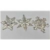 Image 2 : 6 Gorham Sterling Christmas Snowflake Ornaments