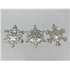 Image 8 : 6 Gorham Sterling Christmas Snowflake Ornaments
