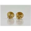 Image 2 : 14K Gold Post Earrings With B Monogram