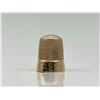 Image 4 : 14K Gold Thimble With Engraved Floral Details