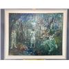 Image 2 : Indonesian School, Village Scene, Large Oil on Canvas