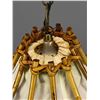 Image 10 : Mid Century French Rattan Chandelier Hanging Lamp