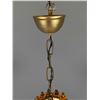 Image 7 : Mid Century French Rattan Chandelier Hanging Lamp