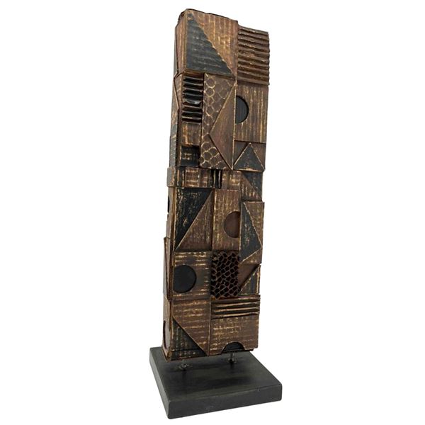 James David, Geometric Abstract Mid Century Modern Sculpture