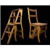 Image 1 : Metamorphic Oak Library Ladder Chair