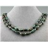 Image 2 : Navajo Turquoise Double Strand Nugget Necklace