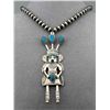 Image 2 : Sterling Silver Pearls & Kachina