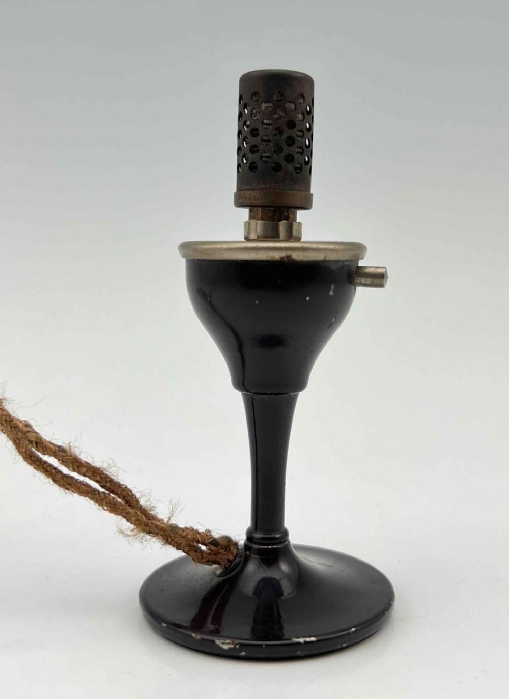 Electric LITIT Cigar Lighter And Antique Cast Iron Matchstick Holder