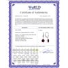 Image 2 : Genuine 3.1 ctw Amethyst Earrings 14KT Rose Gold - REF-34M3T