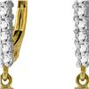 Image 1 : Genuine 4.8 ctw Amethyst & Diamond Earrings 14KT Yellow Gold - REF-53V2W
