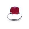 Image 1 : Genuine 6.75 ctw Ruby Ring 14KT White Gold - REF-70W6Y
