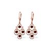 Image 1 : Genuine 2.4 ctw Garnet Earrings 14KT Rose Gold - REF-54X9M