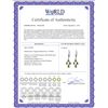 Image 2 : Genuine 4.5 ctw Peridot Earrings 14KT White Gold - REF-41A2K