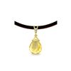 Image 1 : Genuine 6.51 ctw Citrine & Diamond Necklace 14KT Yellow Gold - REF-26P9H