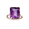 Image 1 : Genuine 6.5 ctw Amethyst Ring 14KT Rose Gold - REF-43K8V