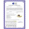 Image 2 : Genuine 0.41 ctw Amethyst & Diamond Ring 14KT Yellow Gold - REF-26F6Z