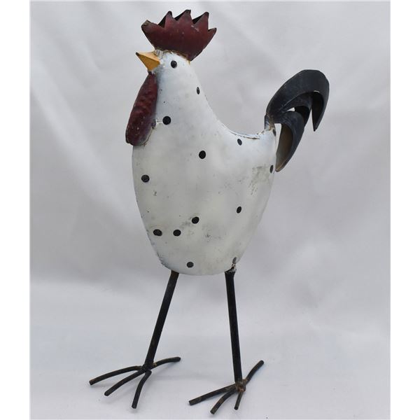 Rooster for the Garden Metal Art Handpainted