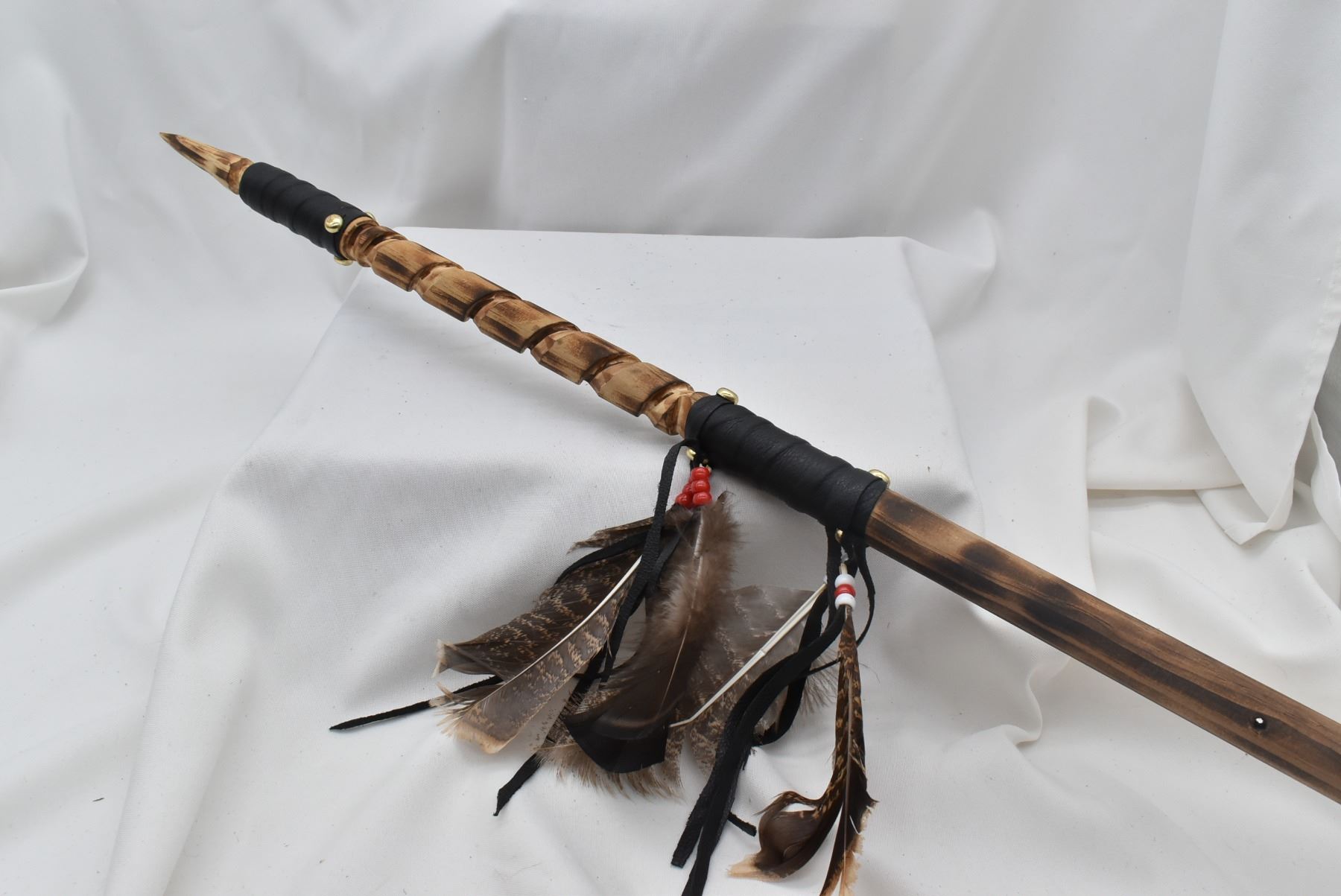 Native American Cheyenne Chickasaw Wooden Spear