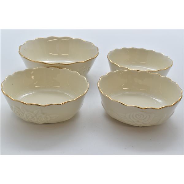 4 Bowls Lenox Gold Gilt