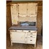 Hoosier 2 piece with flour sifter (drawers slide well) 40.5W 25D 68T