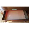 Image 2 : Wood desk on casters with drawers (slides well) 35.5W 23.5D 31T