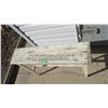 Image 3 : (2) Wood benches 36W 8.5D 26.5H + 48W 11D 15.5T