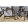 (2) Steel gates 33W 43T