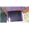 Image 5 : Wood school desk with inkwell holder (desk surface 24x13) total depth 30"