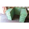 Image 1 : Painted oak desk drawers + back (no top) - 28x12.5x29 (drawers slide well)