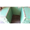 Image 5 : Painted oak desk drawers + back (no top) - 28x12.5x29 (drawers slide well)