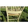Image 5 : Blue and white wooden chair - seat damaged