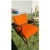 Image 2 : MCM orange upholstered chair