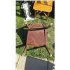 Image 11 : (6) Antique chairs with leather backs + seat - mold on chairs (horsehair stuffed seats)