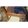 Image 8 : (6) Antique chairs with leather backs + seat - mold on chairs (horsehair stuffed seats)