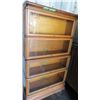 Image 2 : Barrister bookcase - all glass, slides, stoppers are good (4 pieces, comes apart) 34x12x62.5