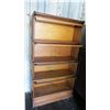 Image 7 : Barrister bookcase - all glass, slides, stoppers are good (4 pieces, comes apart) 34x12x62.5