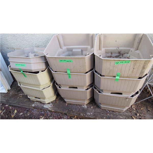 Container gardening system - 8 sets with instructions