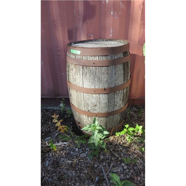 Wood Barrel - 28" tall 23" diameter