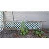 Image 2 : Lattice pieces - wood 43x11, (2) plastic 95x12, wood 96x49 - total 117" long... with metal mounting 