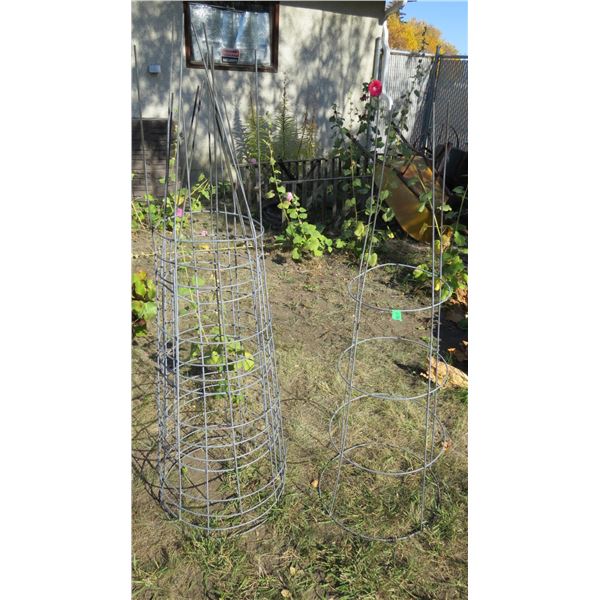 (5) Large Plant Cages - 54" tall 18" diameter