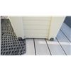 Image 5 : Deck box - top has some weathering on the outside, one end has casters, 47x21x22