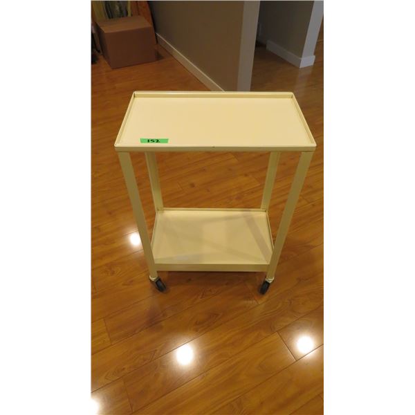 Heavy duty metal wheeled cart - 21x12.5x30 (moves freely)