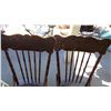 Image 3 : (2) Sturdy Wooden chairs - bubbling varnish
