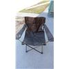 Image 1 : Folding camp chair with storage bag + extra back top piece