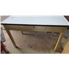 Image 1 : Table with enamel top + drawers (slide freely) - 48x27x30