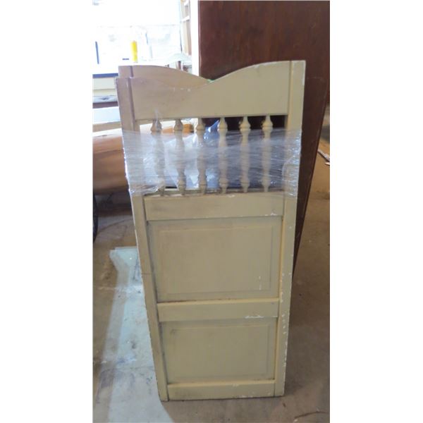 Wooden Saloon door parts - 38x18 (one has mildew) has hardware