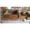 Image 11 : Hoosier base on casters, misc repair pieces 44x26.5x32 - metal covered top - top 35x13x35
