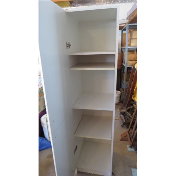 Cabinet with 4 shelves - 16x17x65 (MDF - sturdy wood)