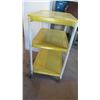 Image 2 : Wheeled metal cart - 24x17x30 (paint peeling on top)
