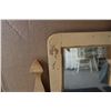 Image 3 : Dresser mirror with (2) wooden frames - (mirror surface 19.5x15 - total 32x23) windowed frame measur